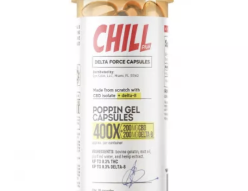 Chill Plus CBD Delta-8 THC Poppin' Gel Capsules - 400X from Diamond CBD Product Review