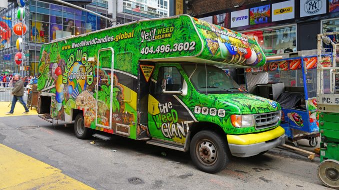 New York City Police Crack Down on Weed Trucks in Times Square